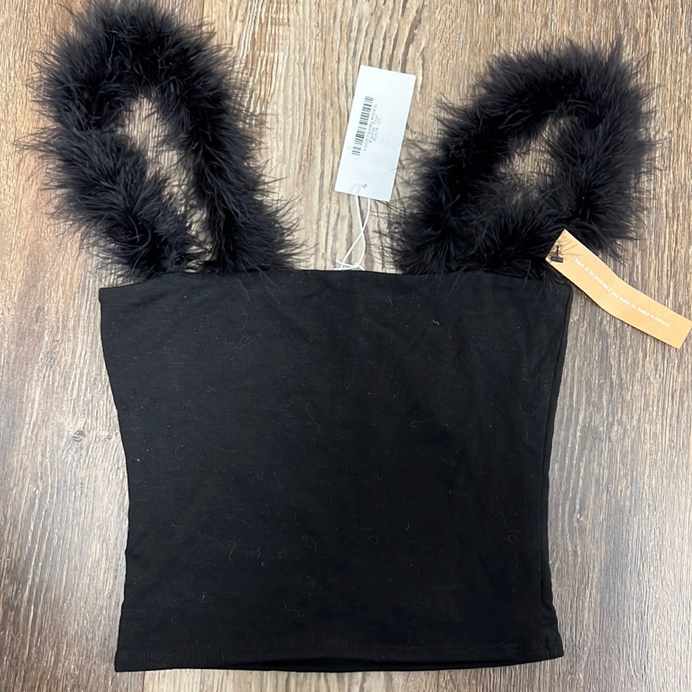 Reformation NWT Esme Top black xs